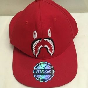 Muka Cap Red MONSTER FACE  Adjustable